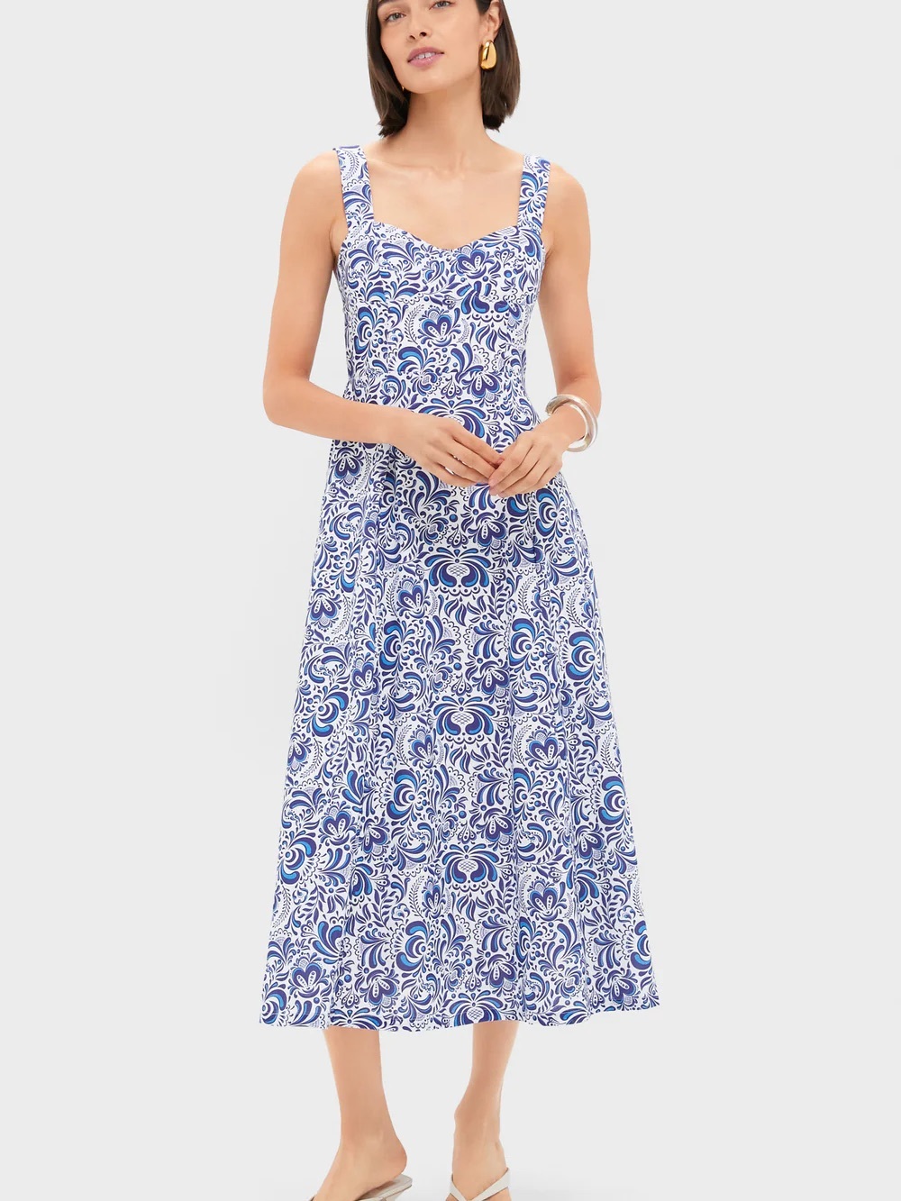 Hyacinth House Blue and White Dress